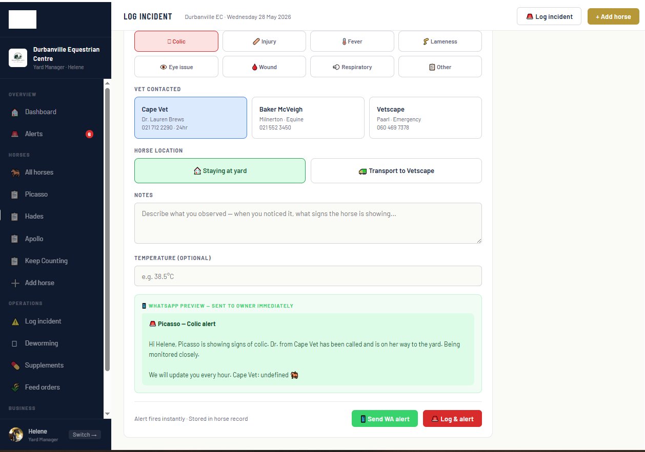 Log Incident screen